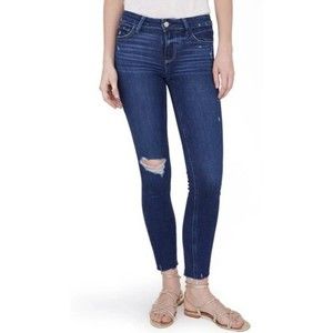 Paige Women’s Verdugo Ankle Aylah Destructed Tuned In Hem Jeans Size 27 …